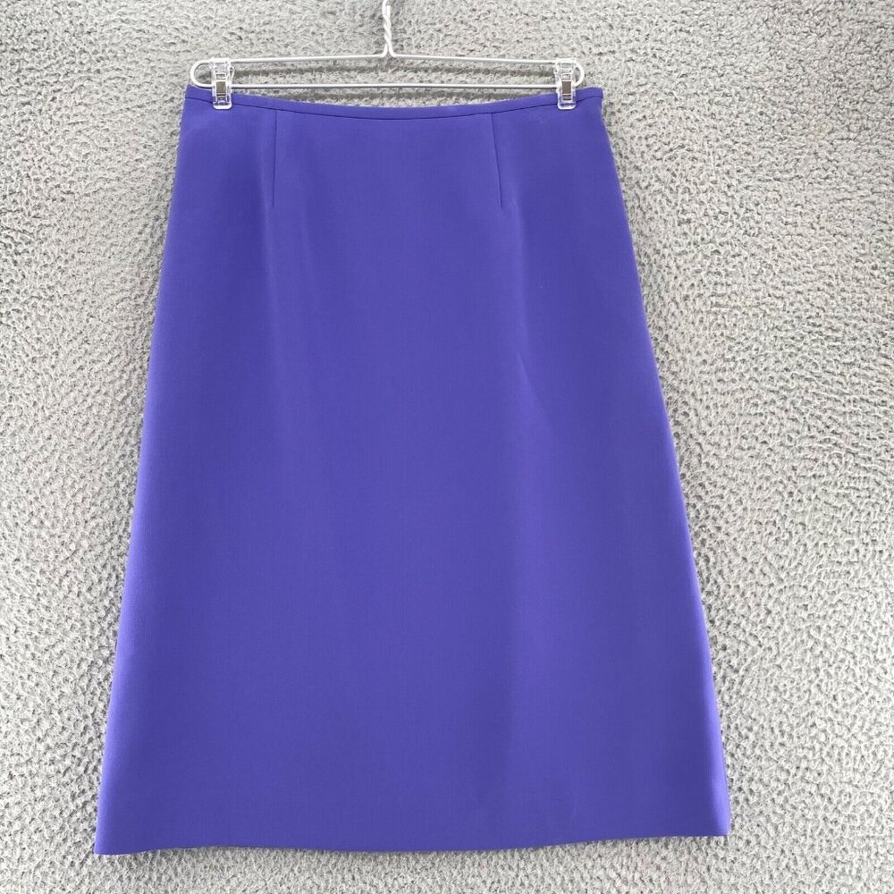 Le Suit Purple A-Line Skirt